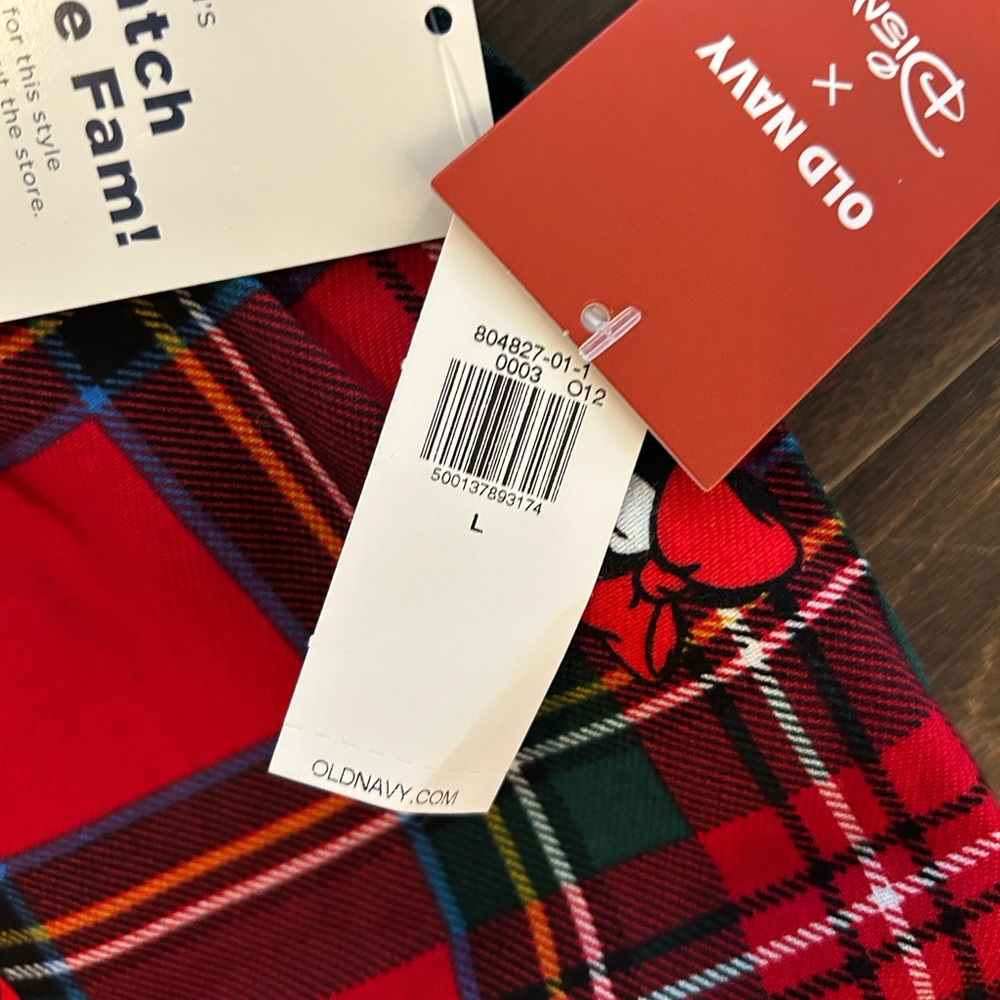 Old Navy x Disney Mickey & Friends Red Flannel Boxer Shorts - Picture 7 of 7